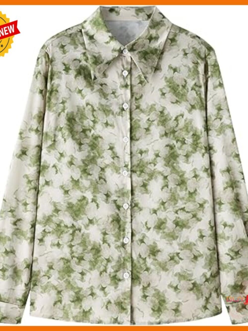 Mulberry Silk Blouse Long Sleeve Button Down Floral Print Work Casual
